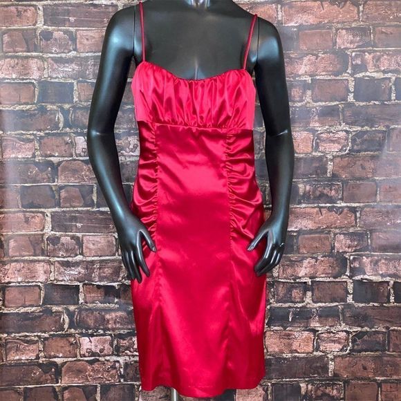 Onyx Nite Dresses & Skirts - 😎Summer Sale Onyx Nite Satin Knee Length Dress